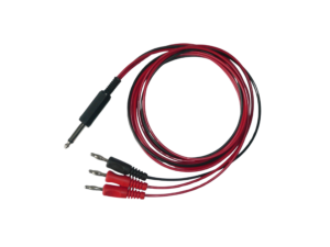 Silhouette Facial Galvanic Lead (1/4" Jack 2 x Red & Black)